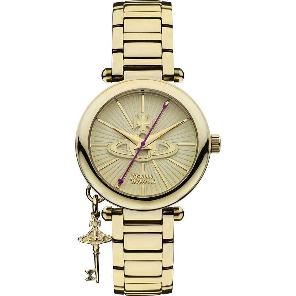 Vivienne Westwood Ladies Kensington Gold Plated Bracelet Watch