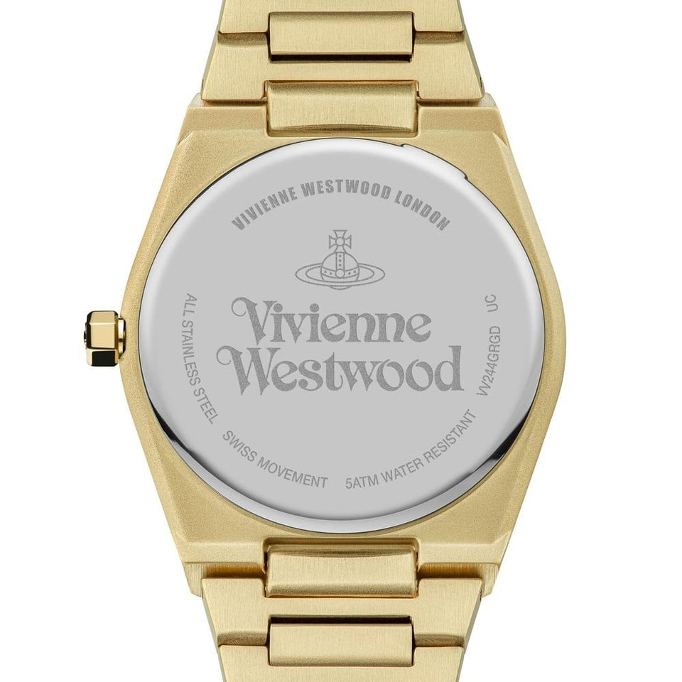 Vivienne Westwood Ladies Limehouse 34mm Gold Plated Watch