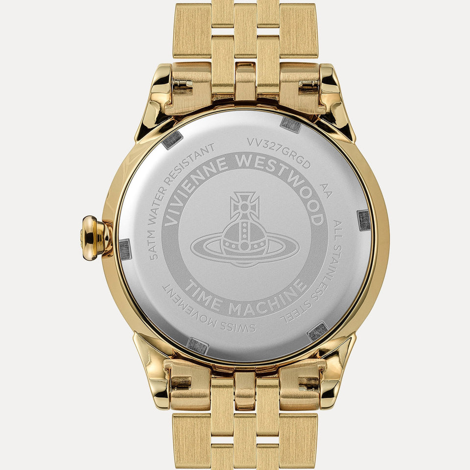 Vivienne Westwood Ladies Little Wallace 32mm Green Dial Gold Plated Watch
