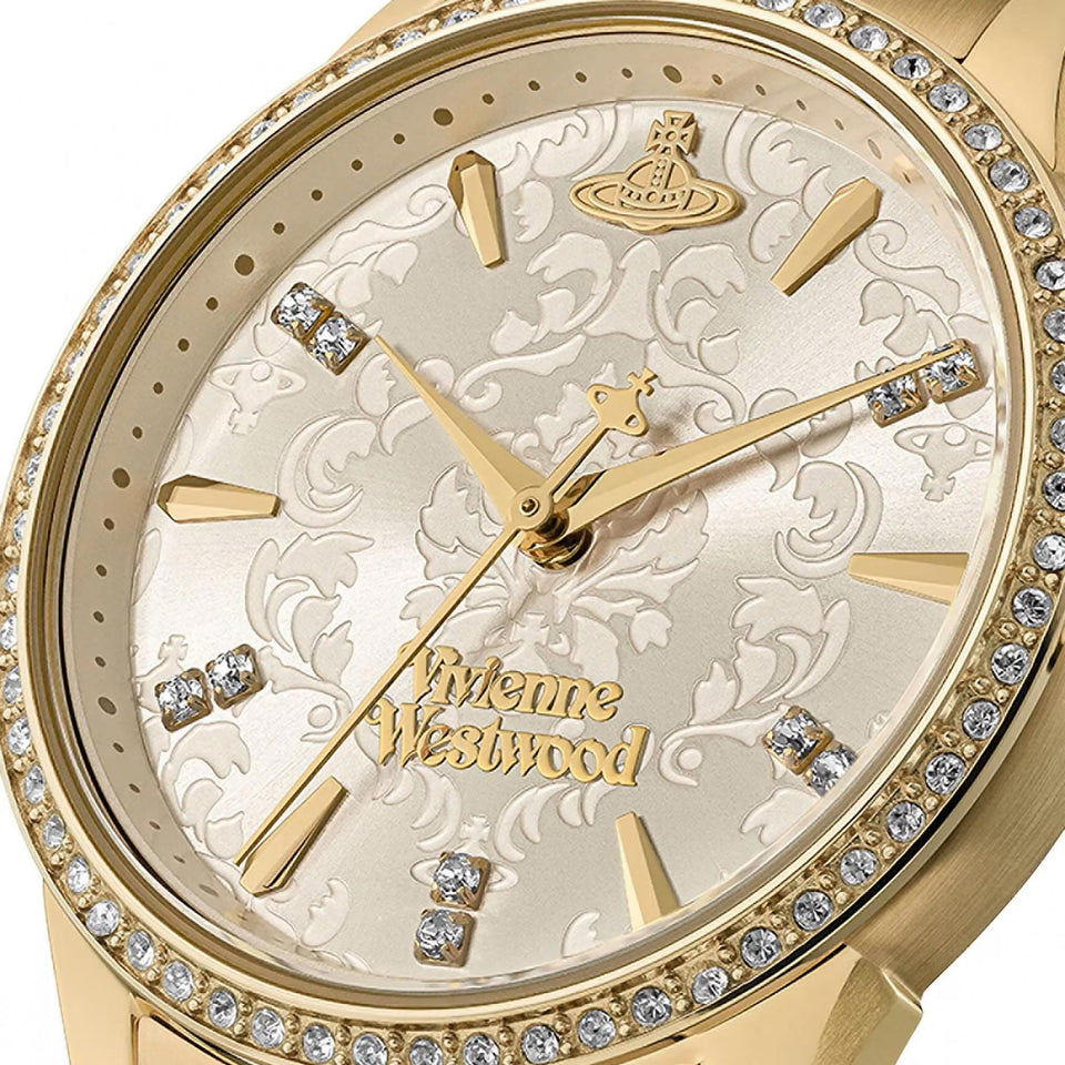 Vivienne Westwood Ladies Little Wallace Champagne Dial Bracelet Watch