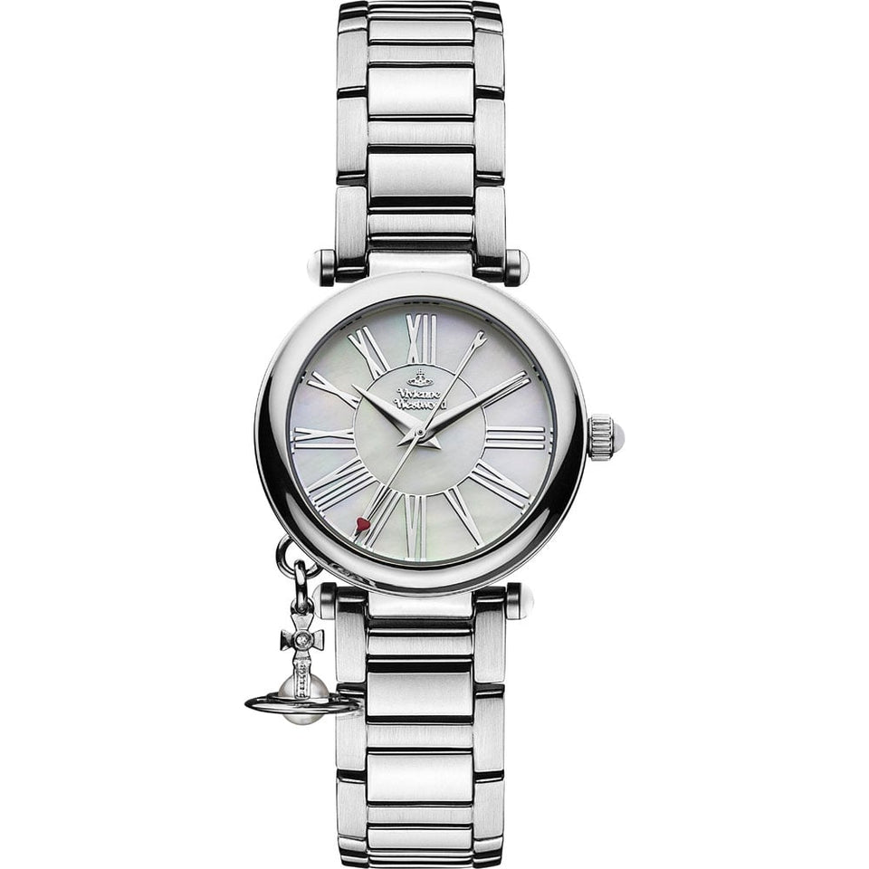 Vivienne Westwood Ladies Mother Orb Silver Bracelet Watch