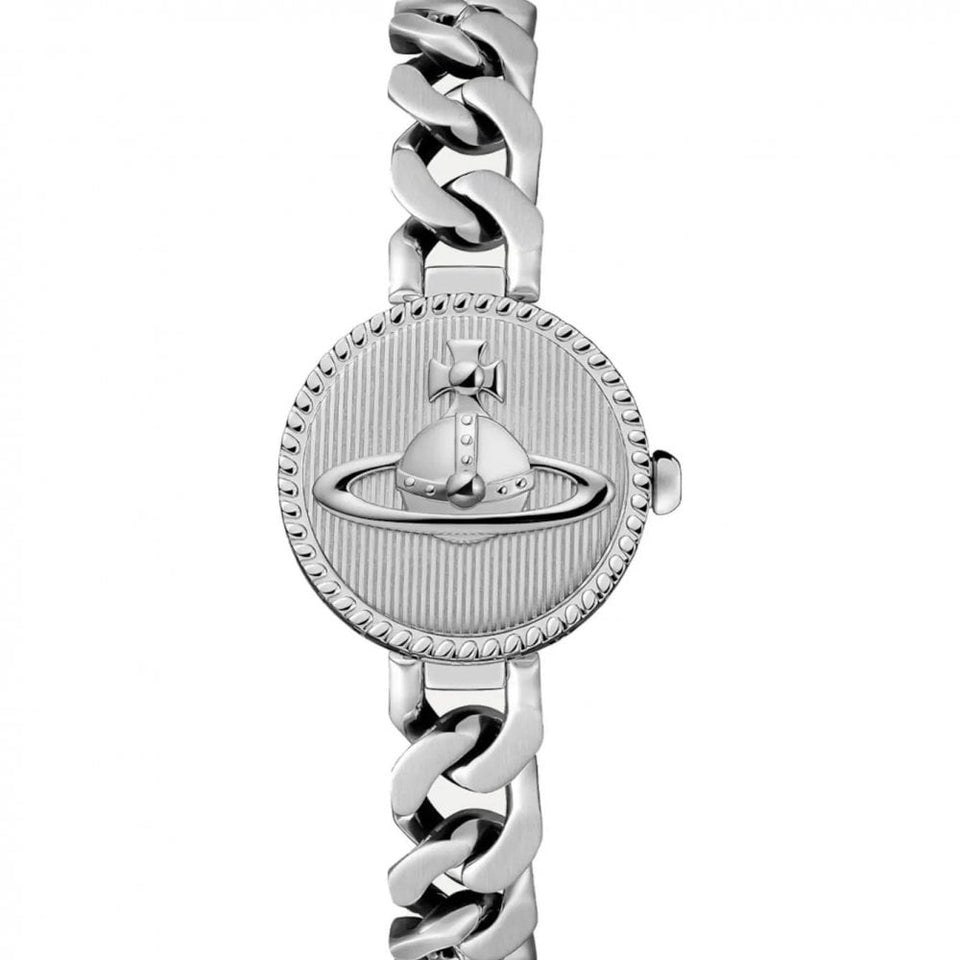 Vivienne Westwood Ladies Orb Button 25mm Chain Bracelet Watch