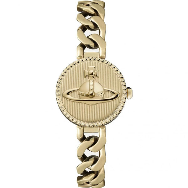 Vivienne Westwood Ladies Orb Button Gold Plated Bracelet Watch