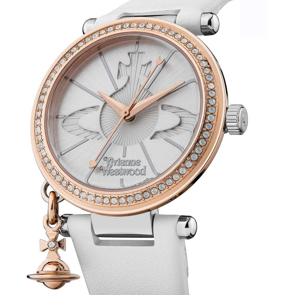 Vivienne Westwood Ladies Orb Pastelle Rose Toned Watch