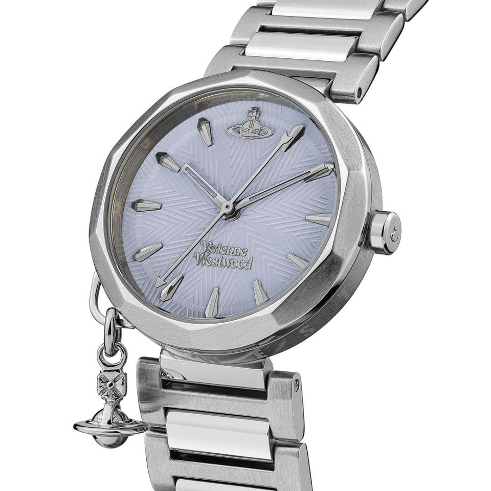 Vivienne Westwood Ladies Poplar 31mm Ice Blue Dial Watch