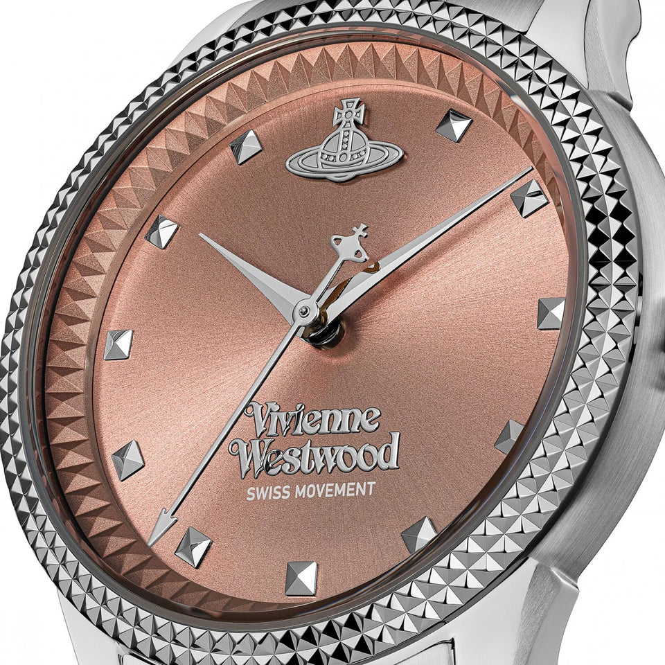 Vivienne Westwood Ladies Seymour Dusty Pink Dial Bracelet Watch