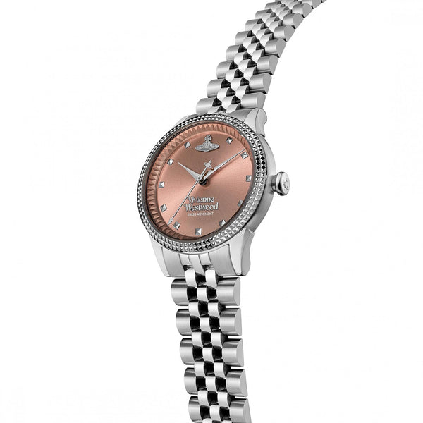 Vivienne Westwood Ladies Seymour Dusty Pink Dial Bracelet Watch