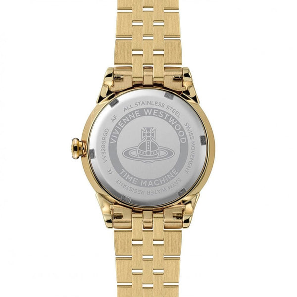 Vivienne Westwood Ladies Seymour Olive Green Dial Gold Toned Watch