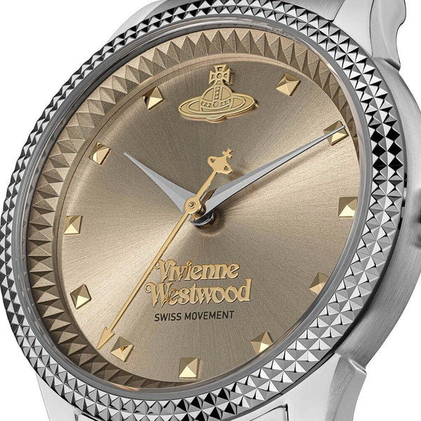 Vivienne Westwood Ladies Seymour Warm Grey Dial Two Tone Watch