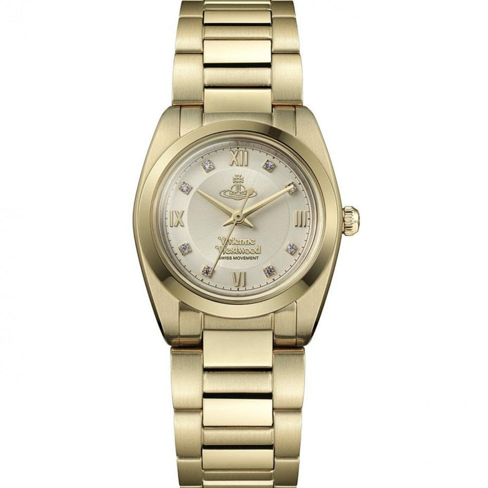 Vivienne Westwood Ladies Tavistock 28mm Gold Toned Bracelet Watch