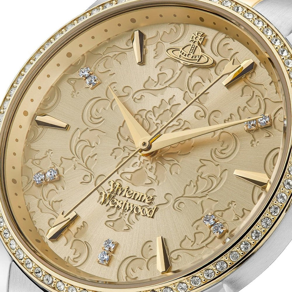 Vivienne Westwood Ladies Wallace 38mm Two Tone Watch