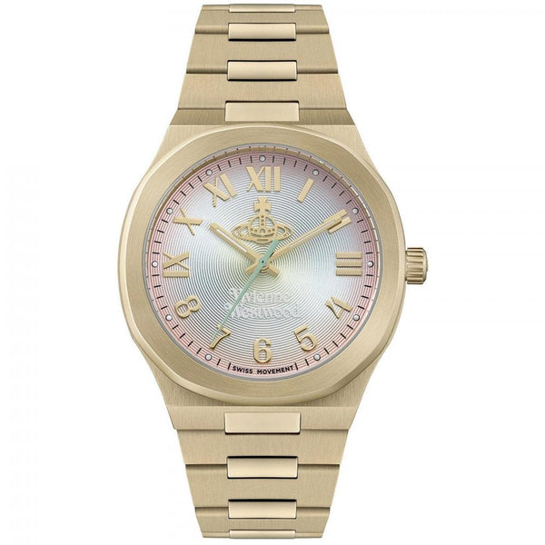 Vivienne Westwood Merton Multi-Coloured Ombre Effect Gold Plated Watch