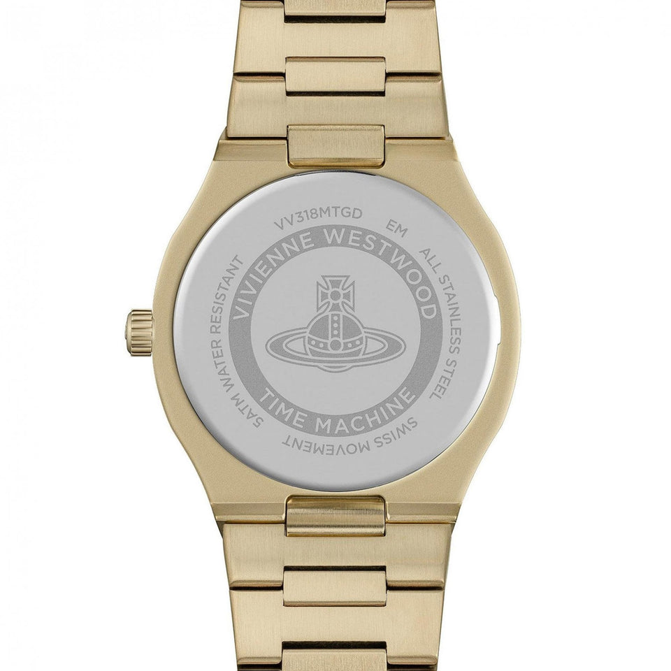 Vivienne Westwood Merton Multi-Coloured Ombre Effect Gold Plated Watch