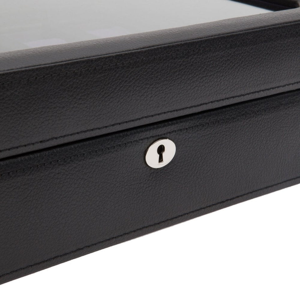 WOLF 10 Piece Windsor Watch Box - Black/Purple