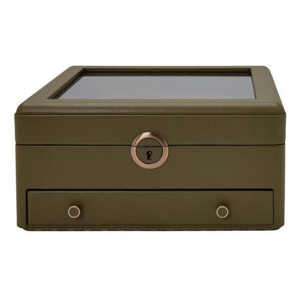 WOLF 190th Anniversary Earth Watch Box Stand - Olive
