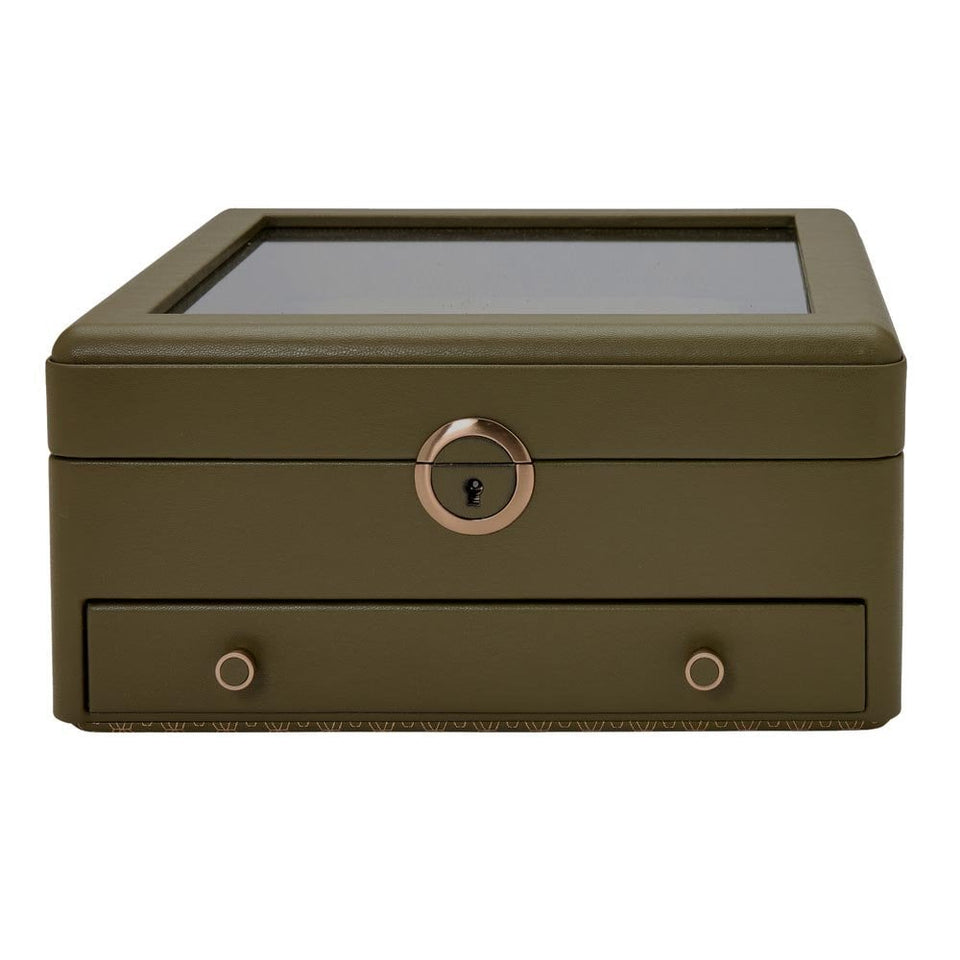 WOLF 190th Anniversary Earth Watch Box Stand - Olive
