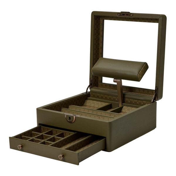 WOLF 190th Anniversary Earth Watch Box Stand - Olive