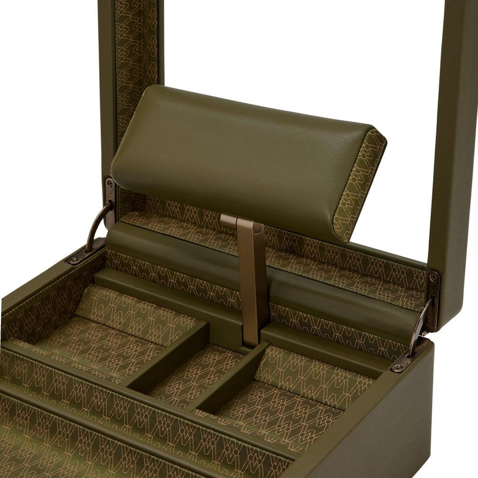 WOLF 190th Anniversary Earth Watch Box Stand - Olive