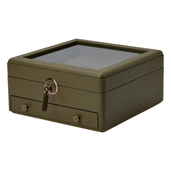 WOLF 190th Anniversary Earth Watch Box Stand - Olive