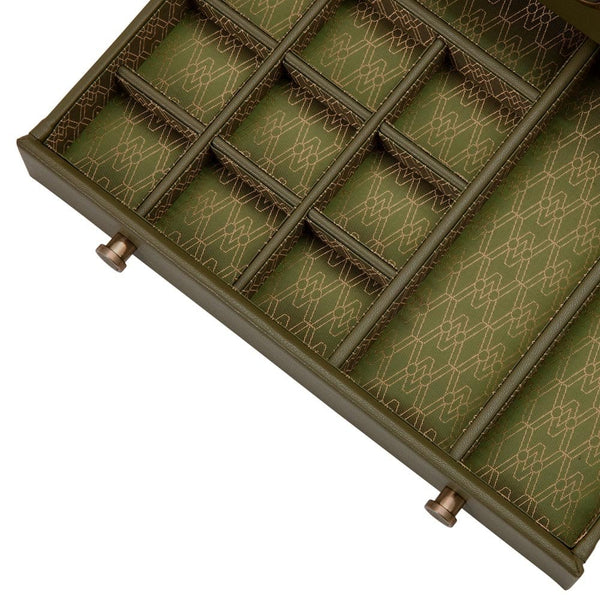 WOLF 190th Anniversary Earth Watch Box Stand - Olive