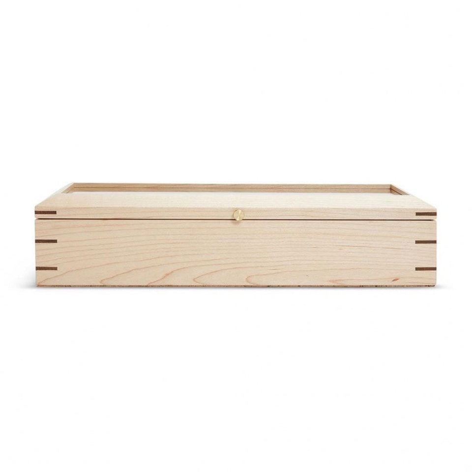 WOLF Analog/Shift Wood Flatiron II 5-Piece Watch Box