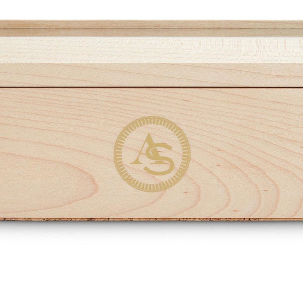 WOLF Analog/Shift Wood Flatiron II 5-Piece Watch Box