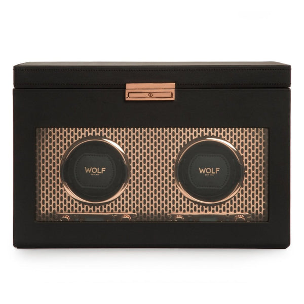 WOLF Axis Double Winder with Storage - Copper