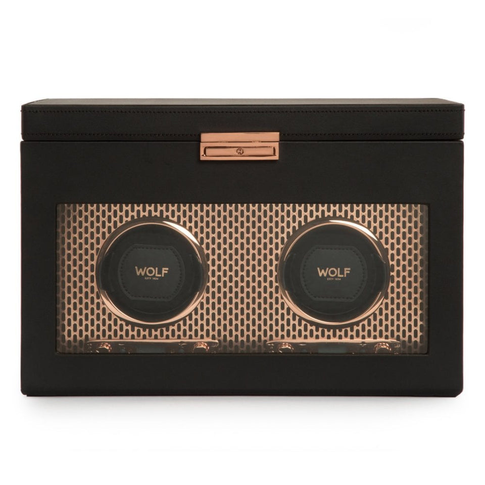 WOLF Axis Double Winder with Storage - Copper