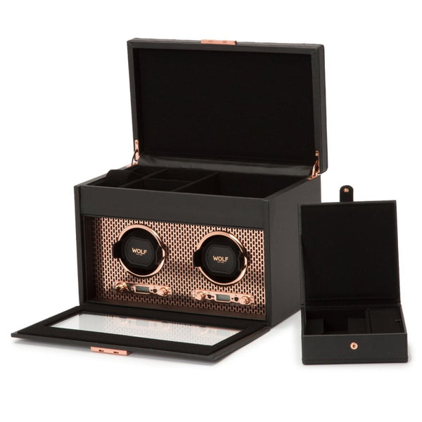 WOLF Axis Double Winder with Storage - Copper