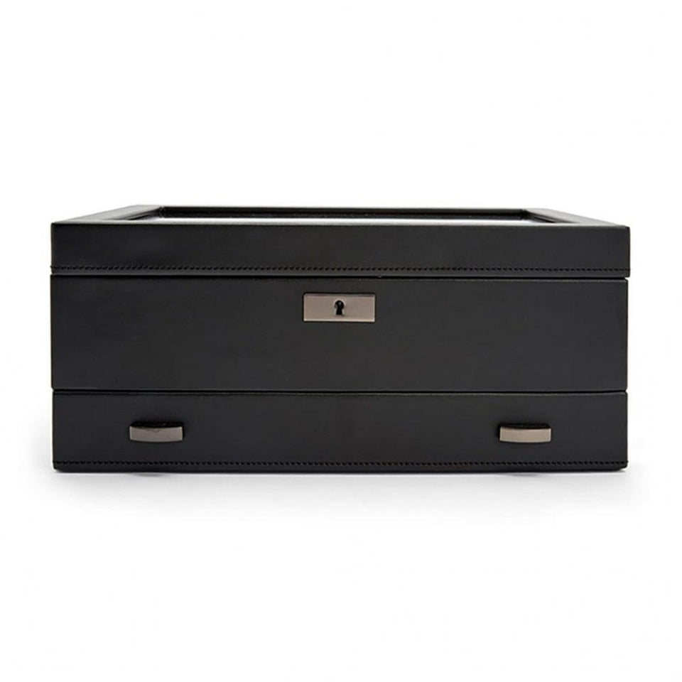 WOLF Axis Powder Coat 10 Piece Drawer Watch Box