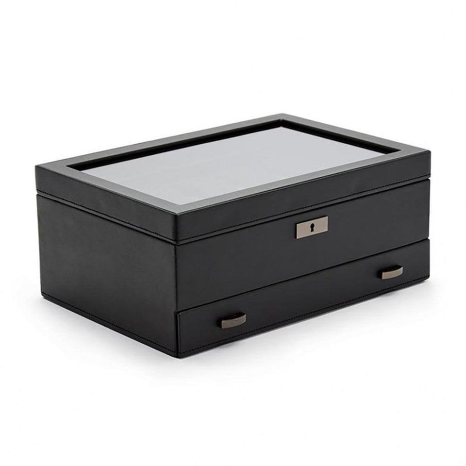 WOLF Axis Powder Coat 10 Piece Drawer Watch Box