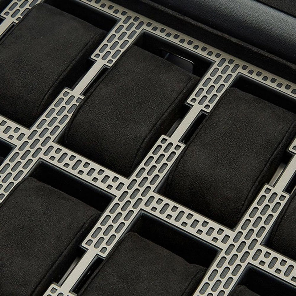 WOLF Axis Powder Coat 10 Piece Drawer Watch Box