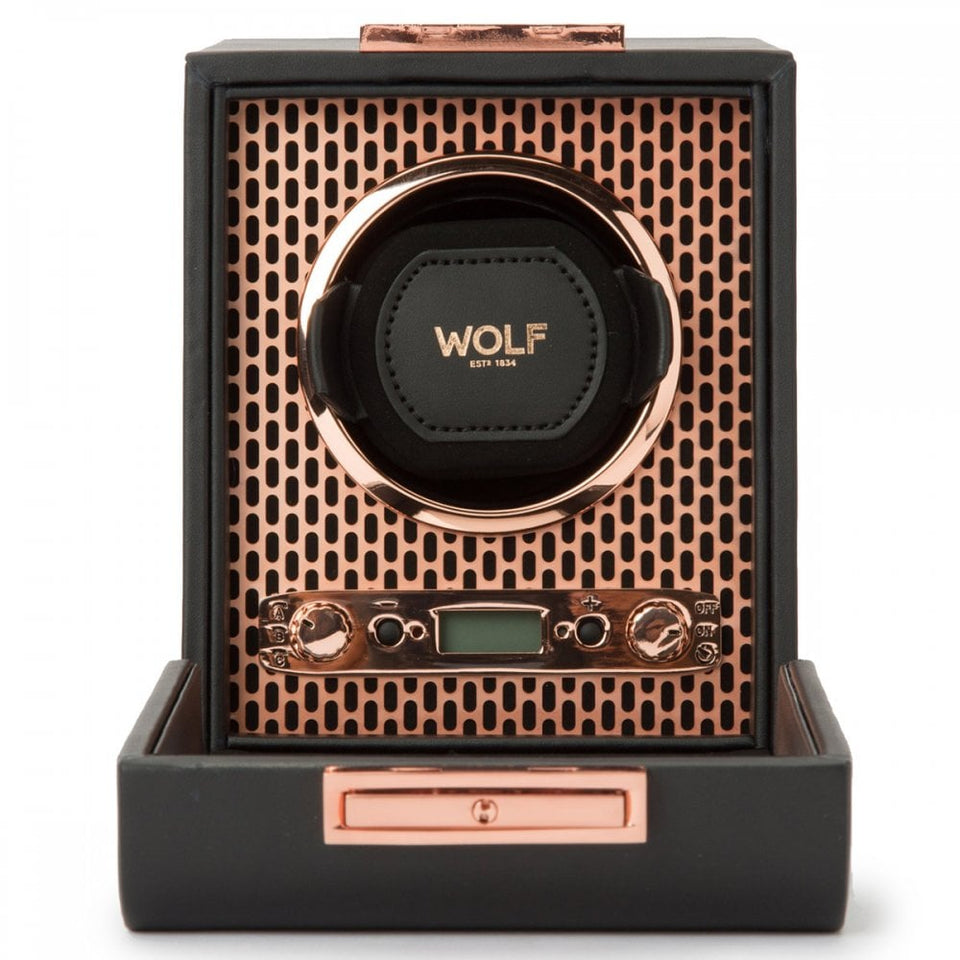 WOLF Axis Single Watch Winder - Copper