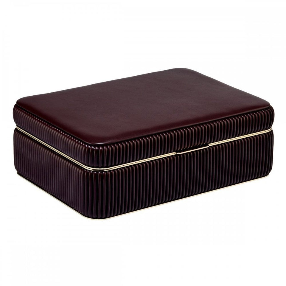 WOLF Bella Bordeaux Medium Jewellery Box