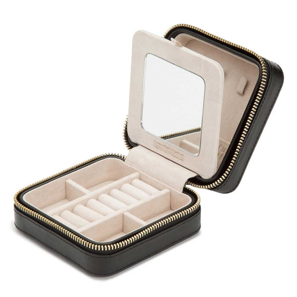 WOLF Black Caroline Zip Travel Case
