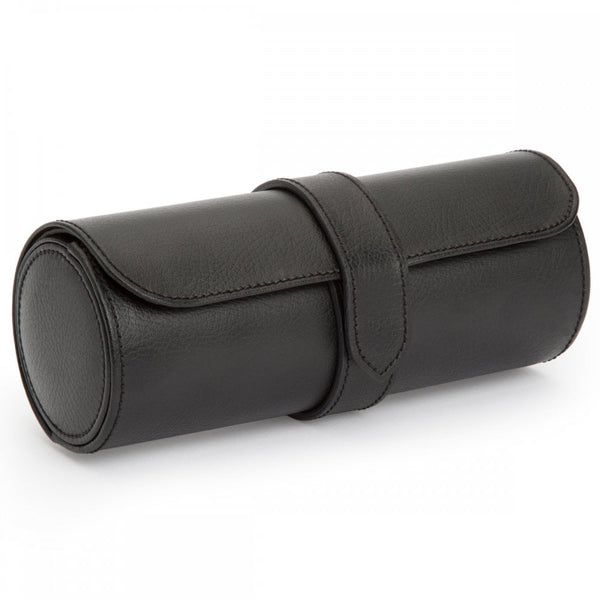WOLF Blake Triple Watch Roll with Capsule - Black/Grey