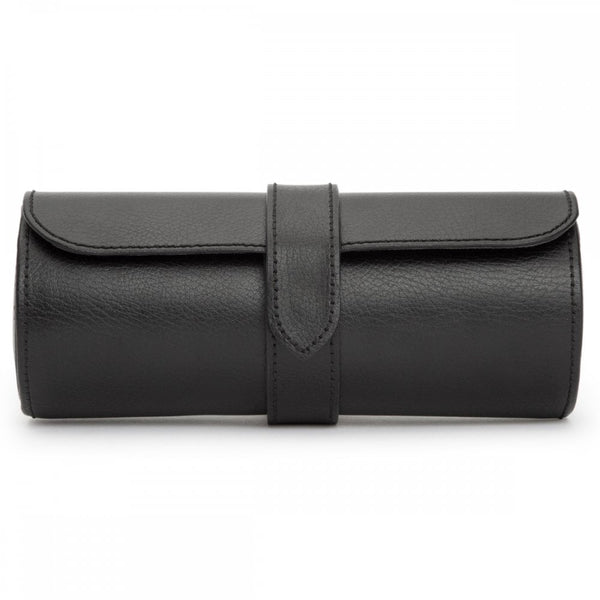 WOLF Blake Triple Watch Roll with Capsule - Black/Grey
