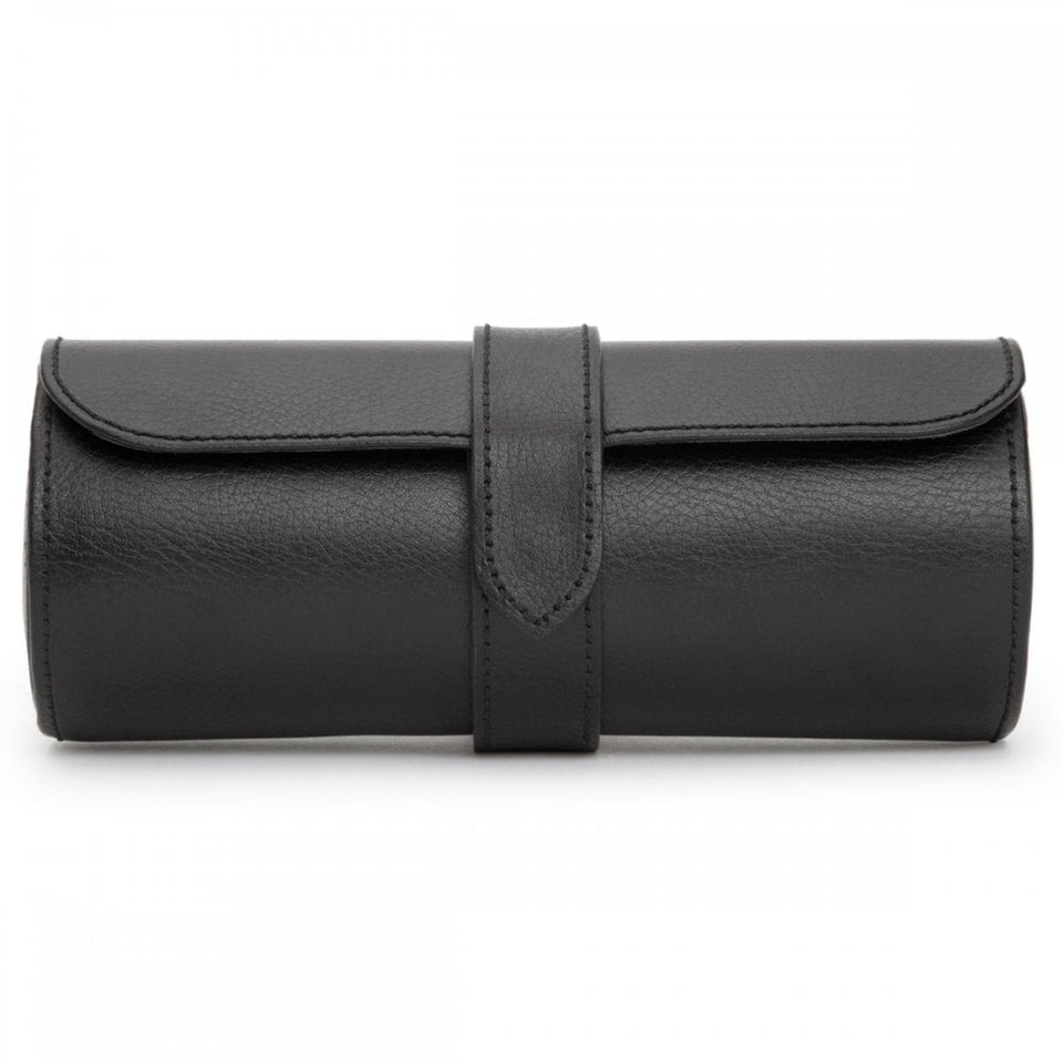 WOLF Blake Triple Watch Roll with Capsule - Black/Grey