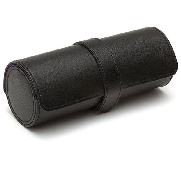 WOLF Blake Triple Watch Roll with Capsule - Black/Purple
