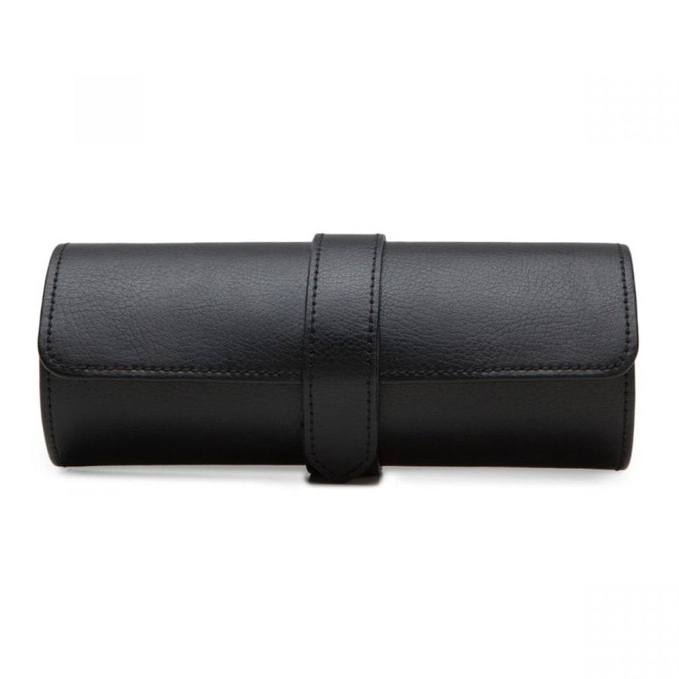 WOLF Blake Triple Watch Roll with Capsule - Black/Purple