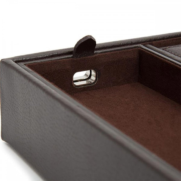 WOLF Blake Valet Tray With Cuff - Brown
