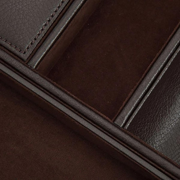 WOLF Blake Valet Tray With Cuff - Brown