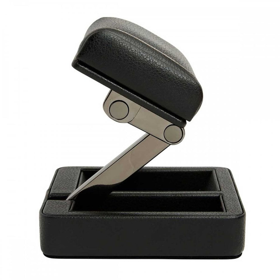 WOLF British Black Racing Single Travel Watch Stand