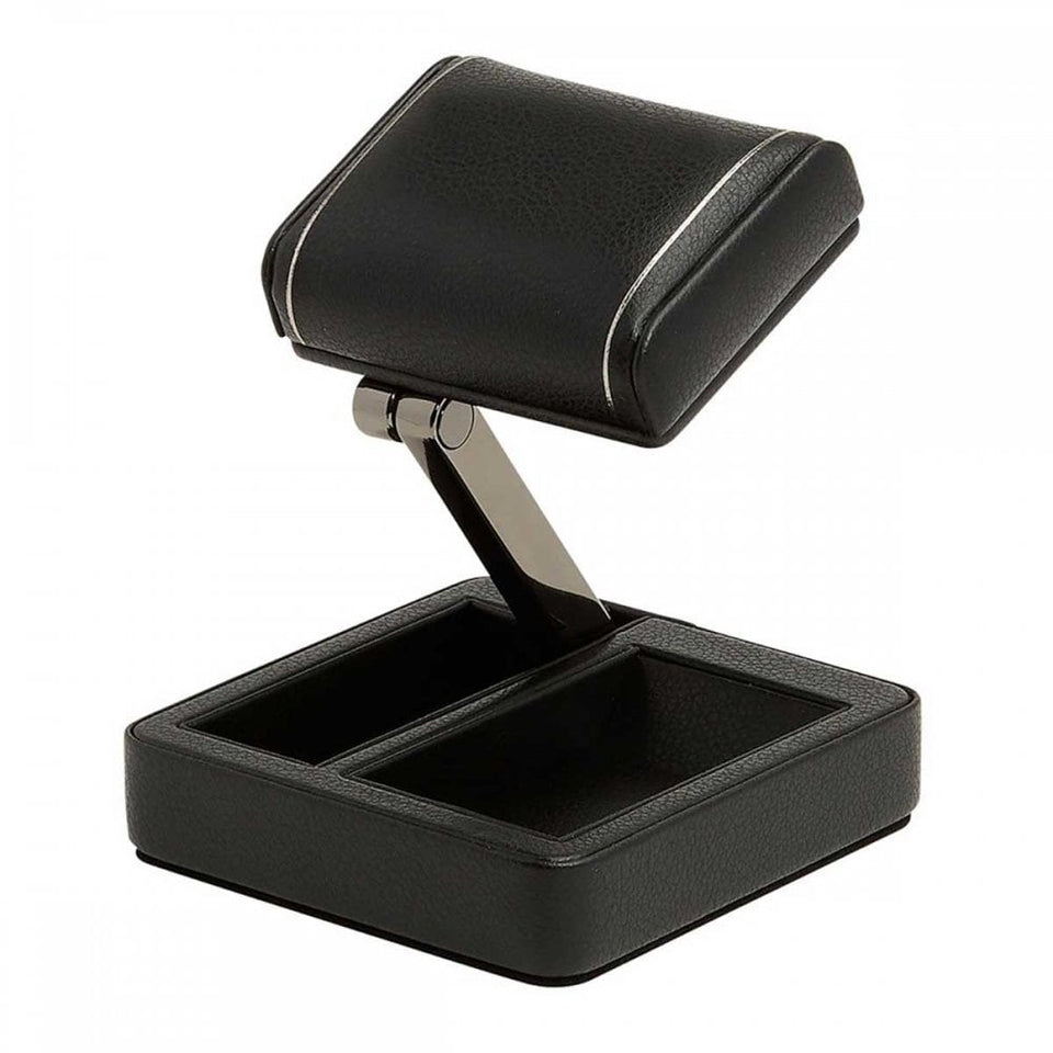 WOLF British Black Racing Single Travel Watch Stand