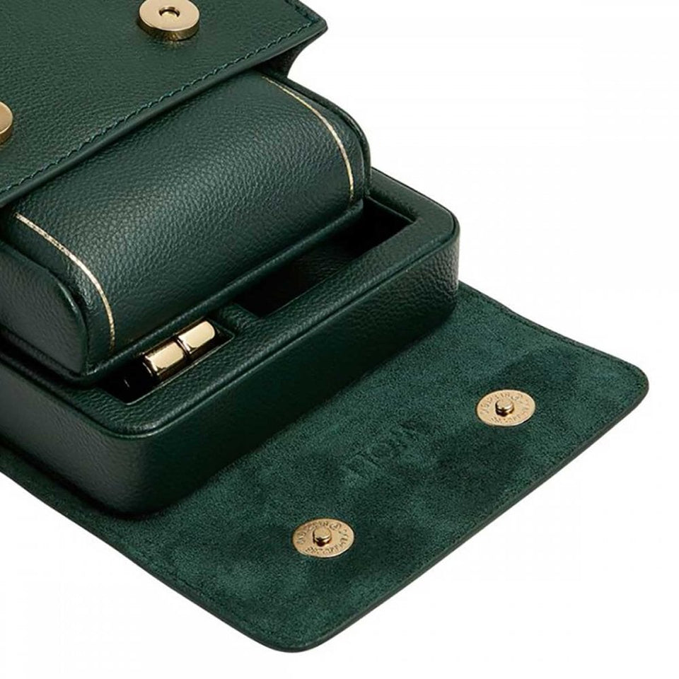 WOLF British Green Racing Single Travel Watch Stand