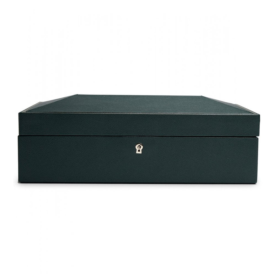 WOLF British Racing 10 Piece Watch Box - Green
