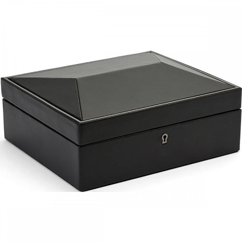 WOLF British Racing 8 PC Watch Box - Black