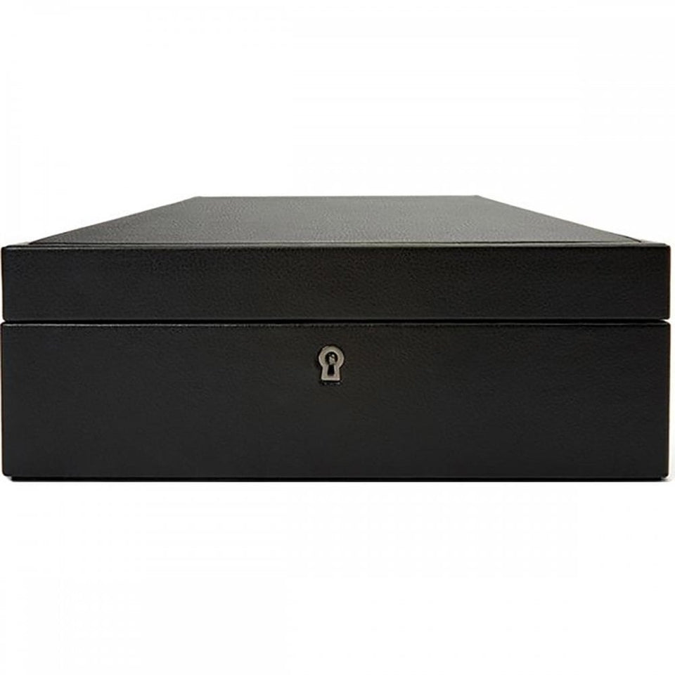 WOLF British Racing 8 PC Watch Box - Black