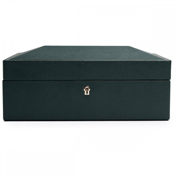 WOLF British Racing 8 Piece Watch Box - Green