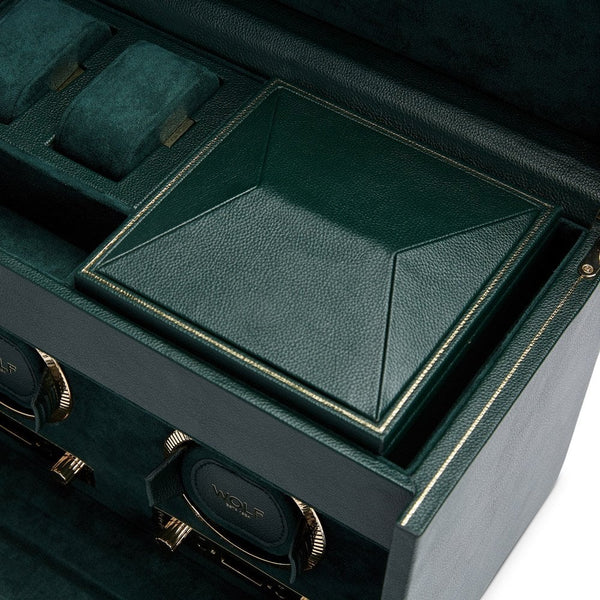 WOLF British Racing Green Double Watch Winder